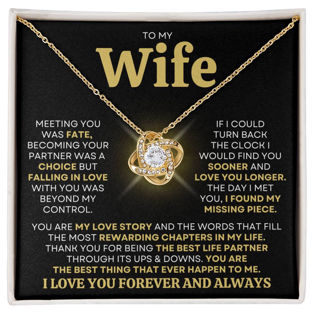 Gift For Wife 'You Are My Love Story" Necklace