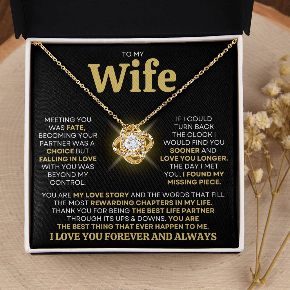 Gift For Wife 'You Are My Love Story" Necklace