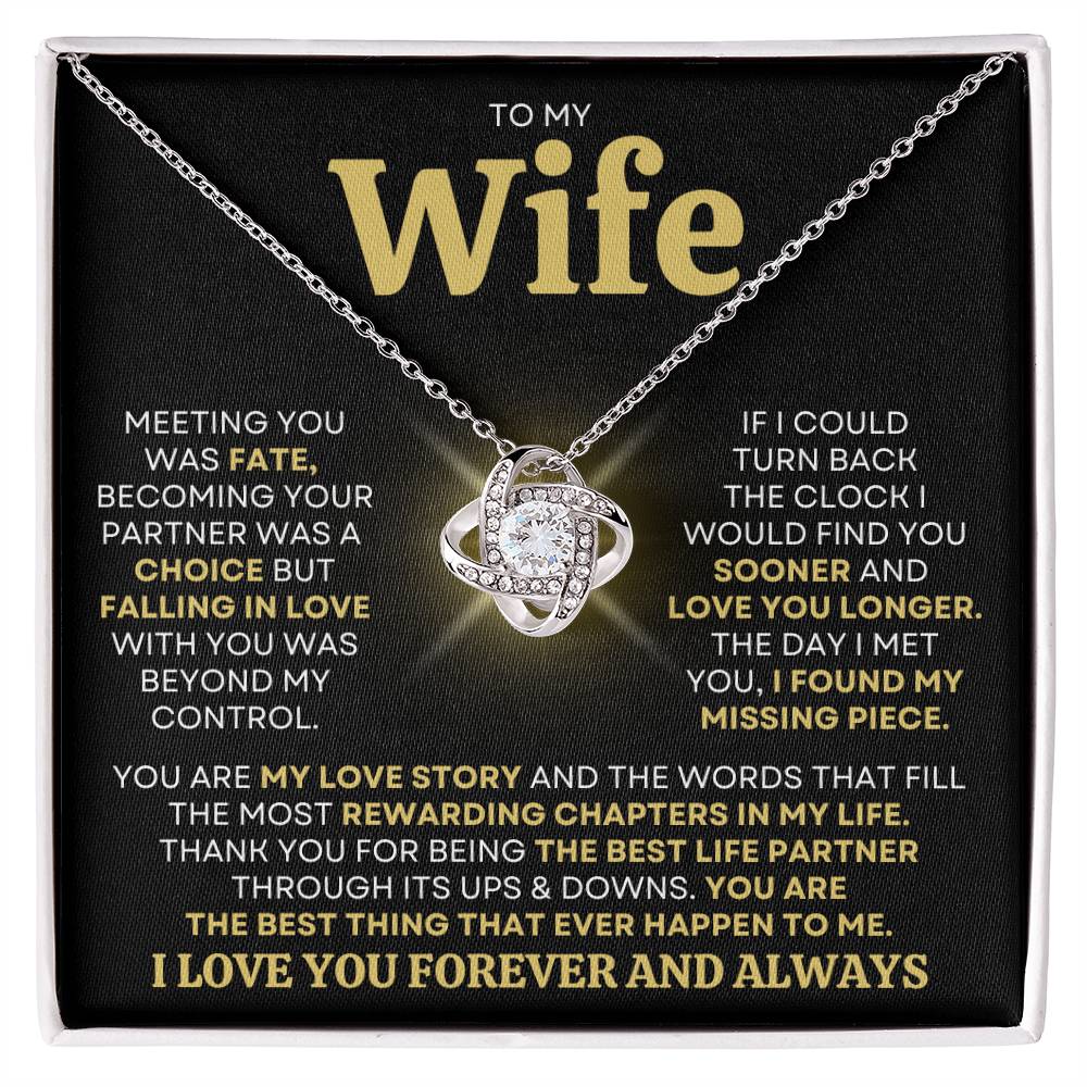 Gift For Wife 'You Are My Love Story" Necklace