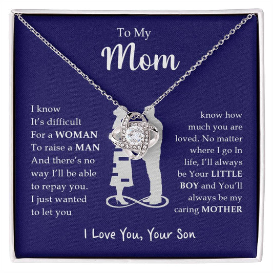 Beautiful gift for Mom From Son "I Love You" Necklace