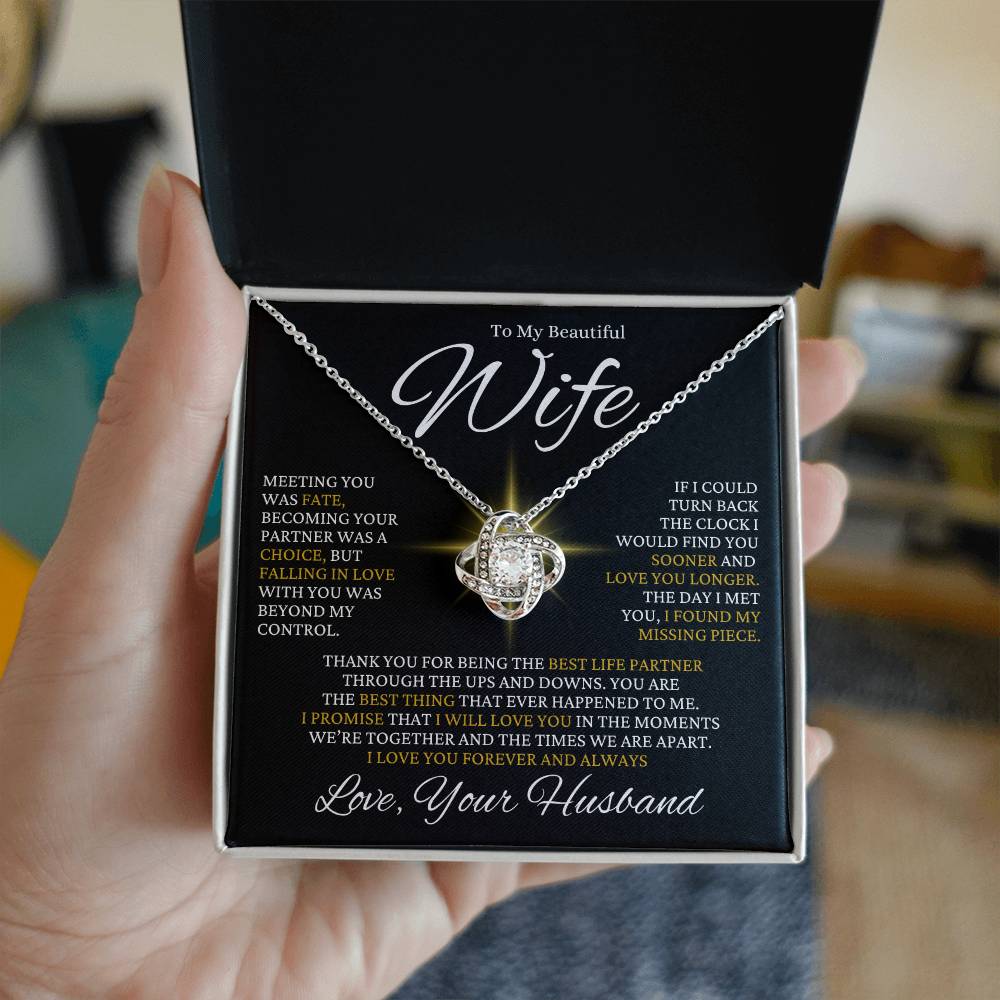 Beautiful Gift from Husband to Wife " I Love You Forever And Always" Necklace