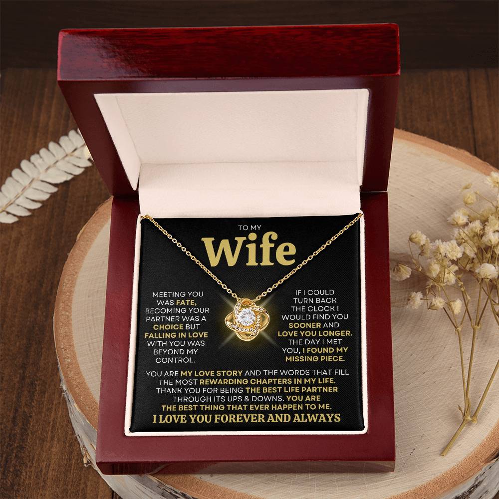 Gift For Wife 'You Are My Love Story" Necklace