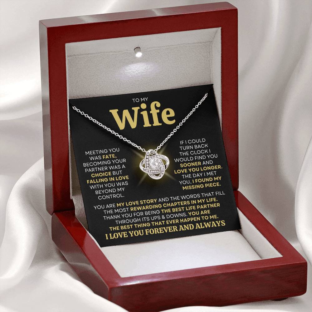 Gift For Wife 'You Are My Love Story" Necklace