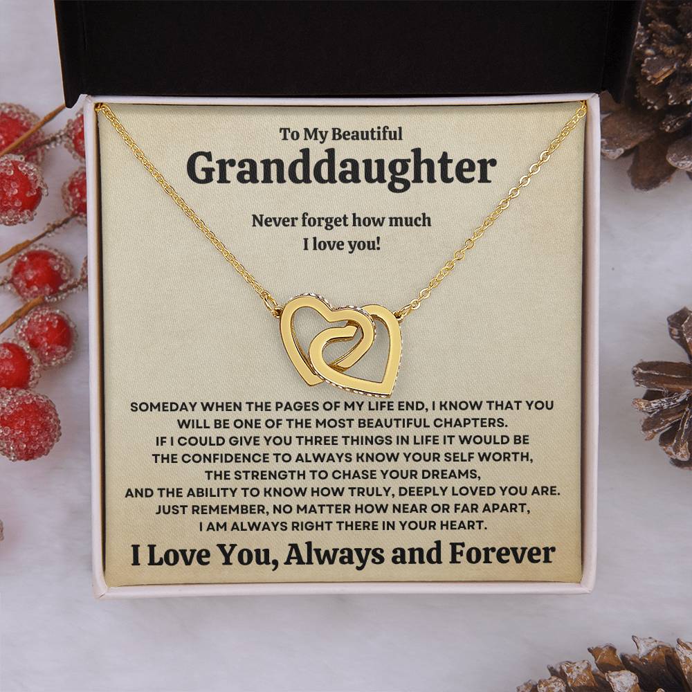 Beautiful Granddaughter Gift Necklace