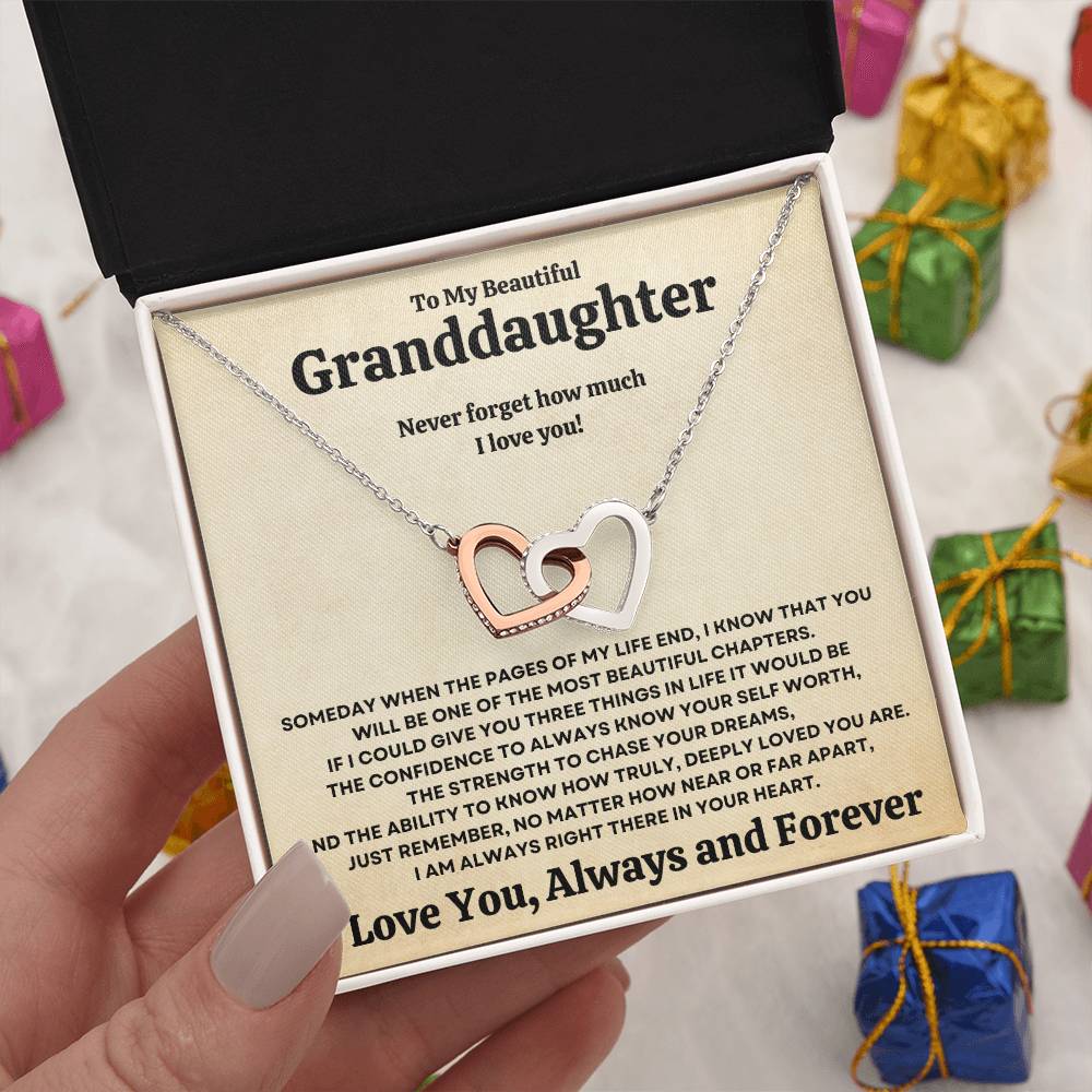 Beautiful Granddaughter Gift Necklace