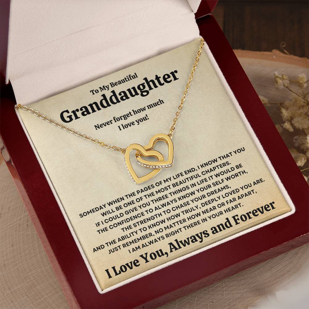 Beautiful Granddaughter Gift Necklace