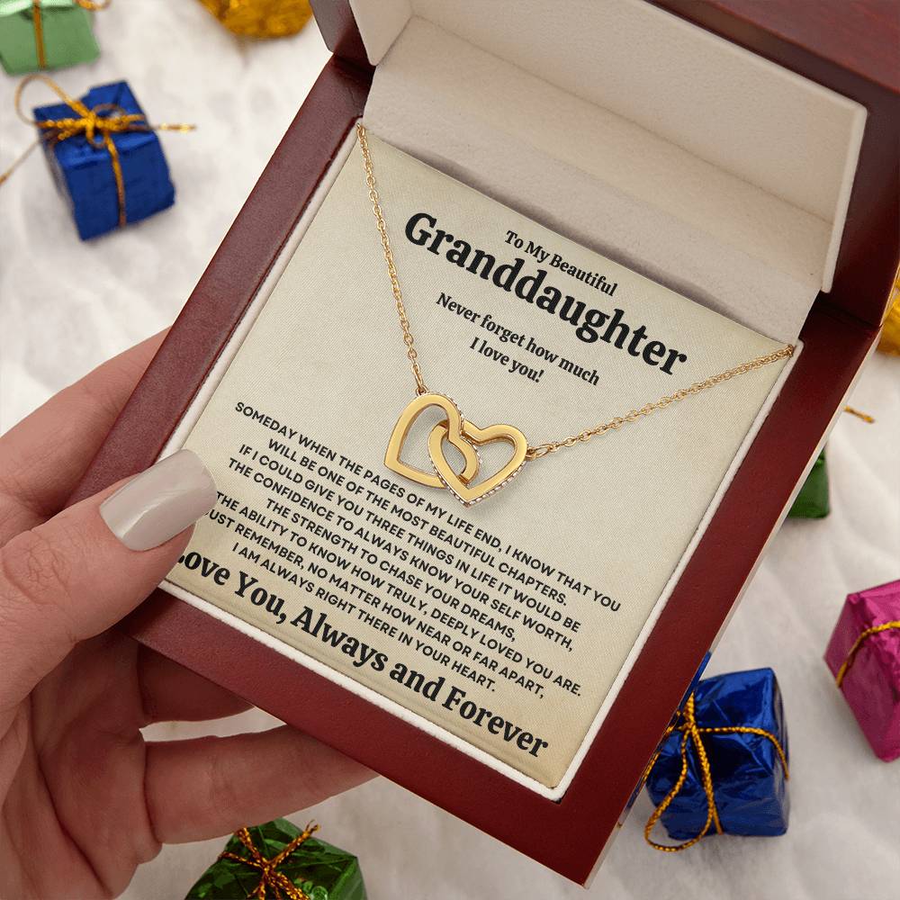 Beautiful Granddaughter Gift Necklace