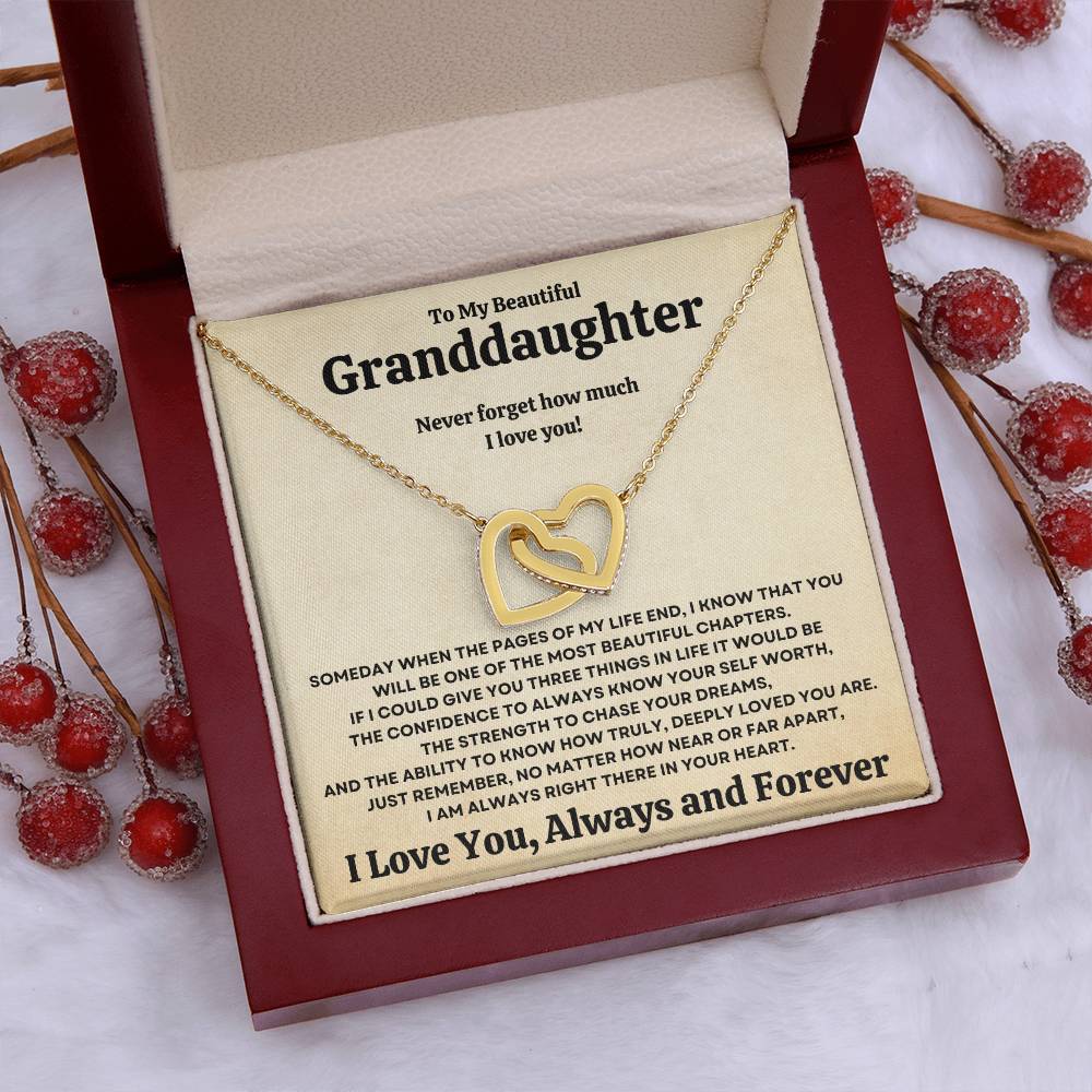 Beautiful Granddaughter Gift Necklace