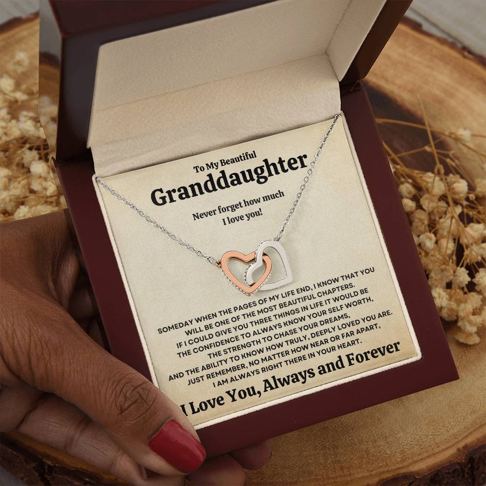 Beautiful Granddaughter Gift Necklace