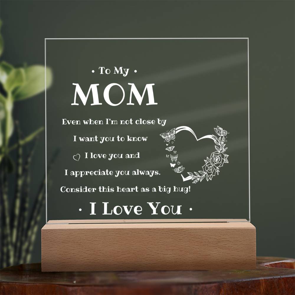 To My Mom | Square Acrylic Plaque