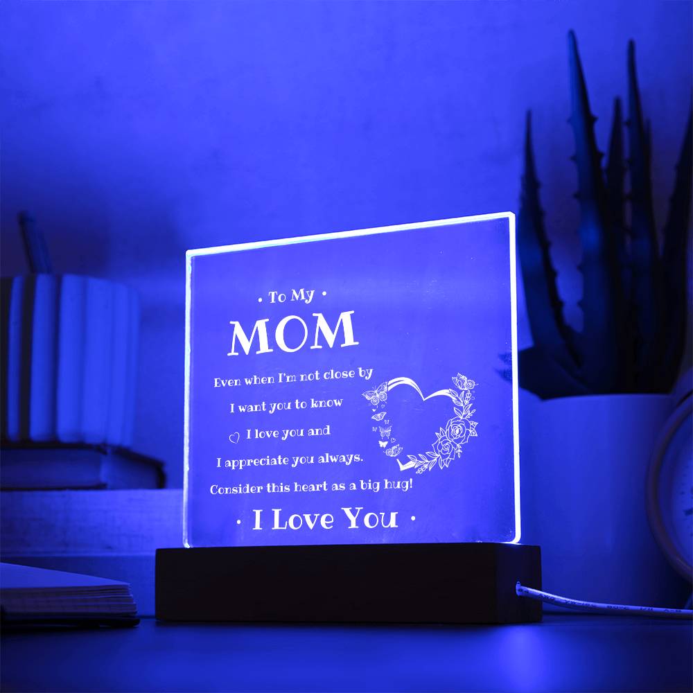 To My Mom | Square Acrylic Plaque