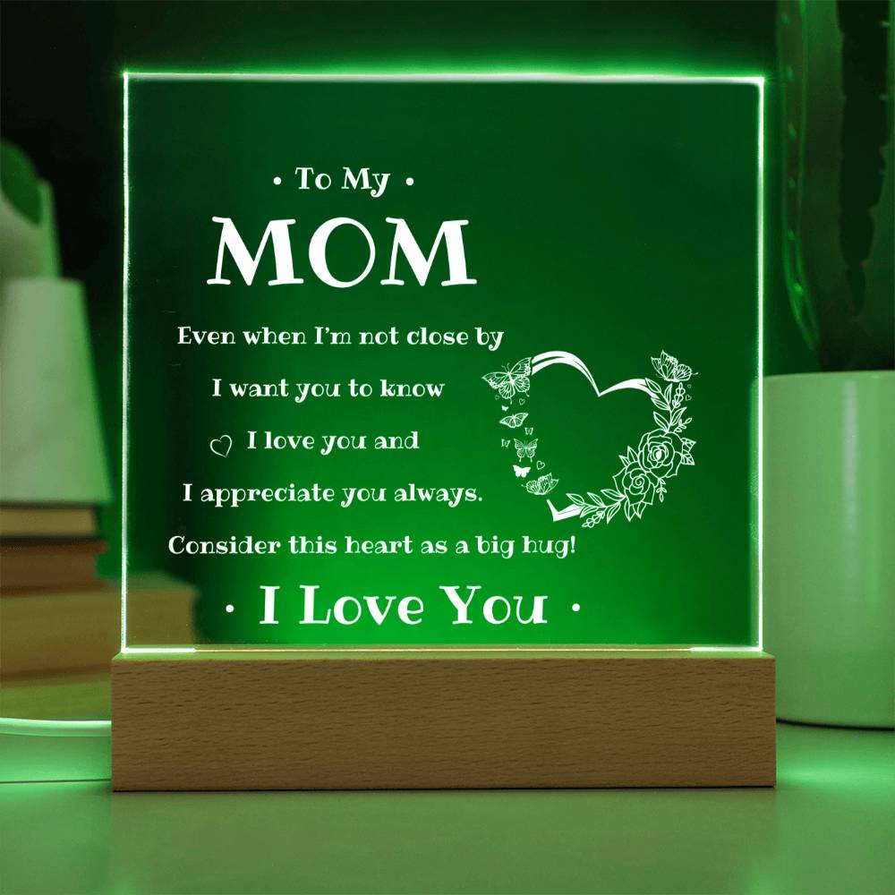 To My Mom | Square Acrylic Plaque