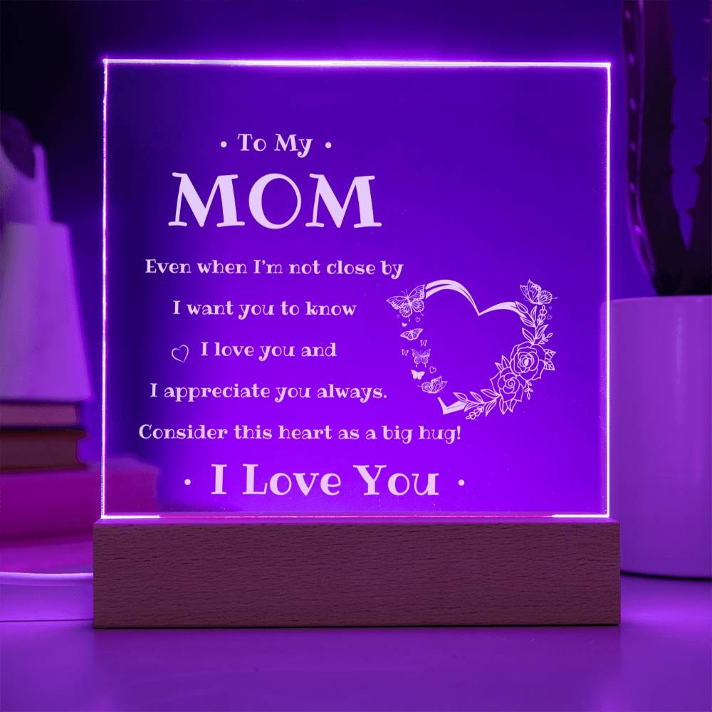 To My Mom | Square Acrylic Plaque