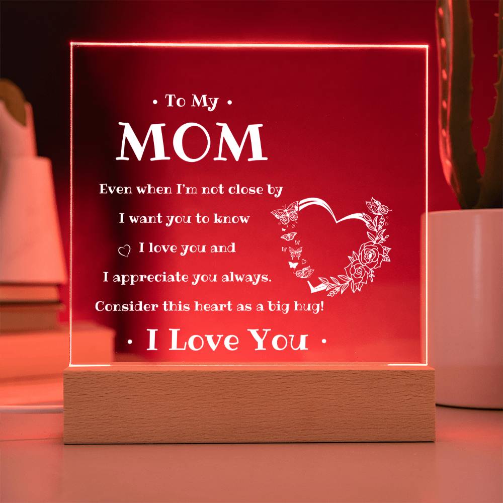 To My Mom | Square Acrylic Plaque