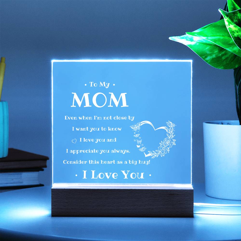 To My Mom | Square Acrylic Plaque