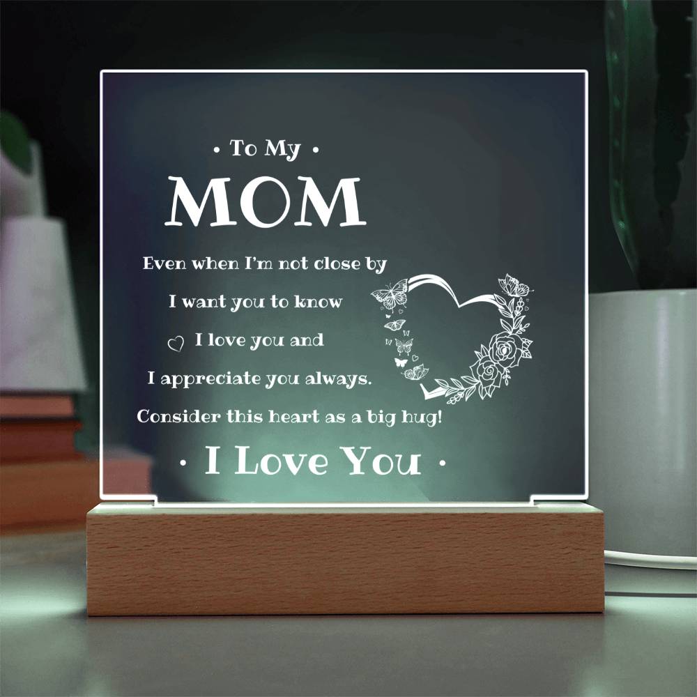 To My Mom | Square Acrylic Plaque