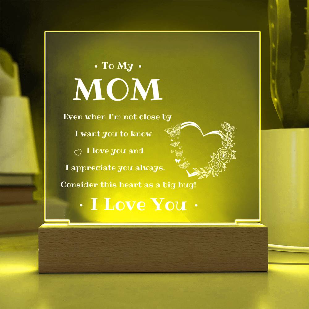 To My Mom | Square Acrylic Plaque